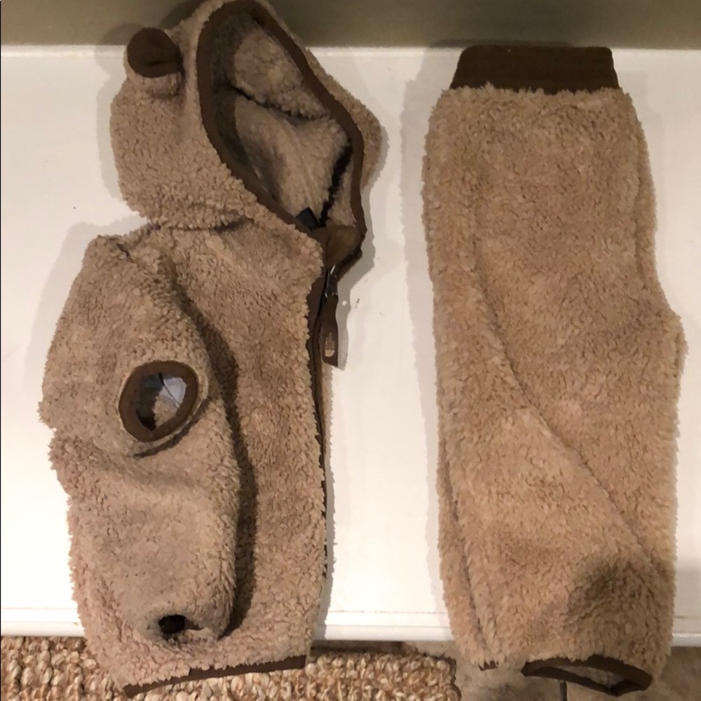 INFANT PLUSHEE BEAR HOODIE W/ MATCHING PANTS